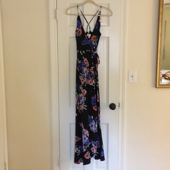 Yumi Kim Silk Maxi Wrap Dress - Picture 3 of 5